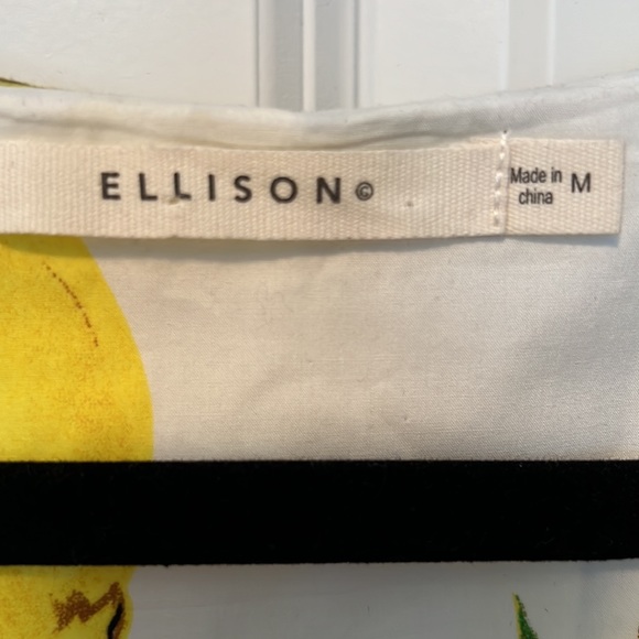 Cotton Dress with Lemon print 🍋 by Ellison. - Picture 3 of 7